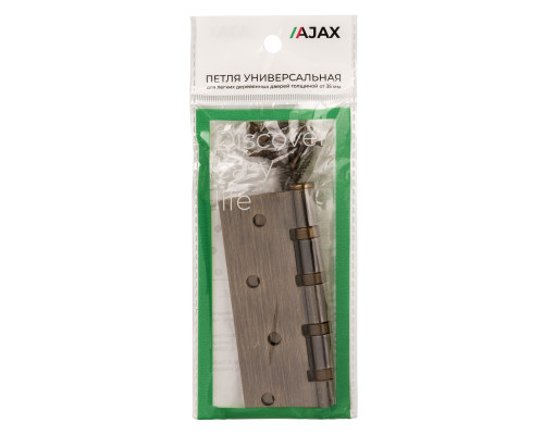 Петля Ajax (Аякс) универсальная IN4000U AB (4B/P 100x70x2) бронза ПАКЕТ