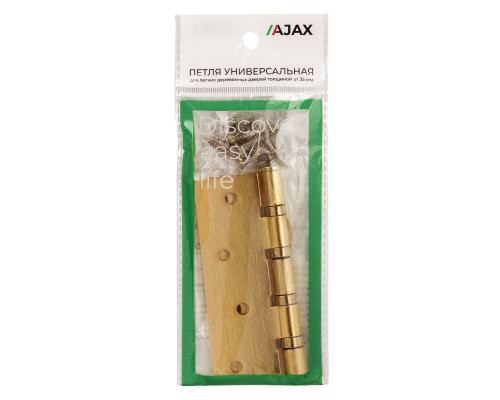 Петля Ajax (Аякс) универсальная IN4000U SB (4B/P 100x70x2) мат. золото ПАКЕТ
