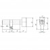 Цилиндровый Ajax (Аякс) механизм (AX102/60) AX1002Knob60 (25+10+25) PB латунь с вертушкой
