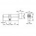 Цилиндровый Ajax (Аякс) механизм (AX202/100) AX2002Knob100 (45+10+45) CP хром с вертушкой