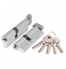 Цилиндровый Ajax (Аякс) механизм (AX202/90) AX2002Knob90 (45+10+35) CP хром с вертушкой