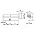 Цилиндровый Ajax (Аякс) механизм (AX202/90) AX2002Knob90 (45+10+35) CP хром с вертушкой