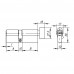Цилиндровый Ajax (Аякс) механизм (AX202/100) AX2002Knob100 (50+10+40) CP хром с вертушкой