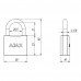 Замок Ajax (Аякс) навесной PD-0138 (PD-01-38) 3 key англ.