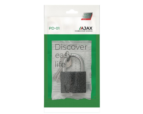 Замок Ajax (Аякс) навесной PD-0163 (PD-01-63) 3 key англ.