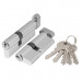 Цилиндровый Ajax (Аякс) механизм (AX102/70) AX1002Knob70 (35+10+25) CP хром с вертушкой