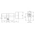 Цилиндровый Ajax (Аякс) механизм (AX102/70) AX1002Knob70 (35+10+25) CP хром с вертушкой