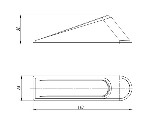 Фиксатор Ajax (Аякс) двери DSF-110 серый