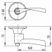 Ручка Ajax (Аякс) защелка DK610 BL-PS (6010 BL-P) (без фик.) черный