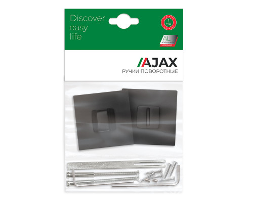 Ручка Ajax (Аякс) поворотная BK6.K.JS51 (BK6 JS) BL-24 черный