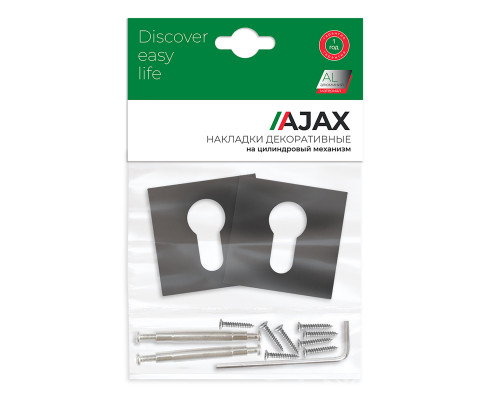 Накладка Ajax (Аякс) под цилиндр ET.K.JS51 (ET JS) BL-24 черный