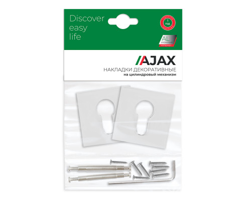 Накладка Ajax (Аякс) под цилиндр ET.K.JS51 (ET JS) CP-8 хром