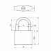 Замок Ajax (Аякс) навесной PD-0232 3 key