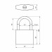 Замок Ajax (Аякс) навесной PD-0250L 3 key