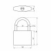 Замок Ajax (Аякс) навесной PD-0263 3 key