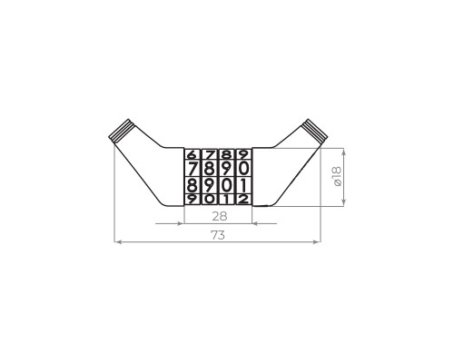 Замок Ajax (Аякс) навесной PD-0665-CODE