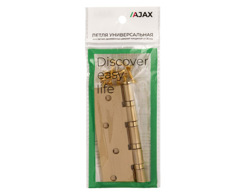 Петля Ajax (Аякс) универсальная IN4000U SSG (4B/P 100x70x2) сатин.золото