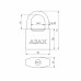 Замок Ajax (Аякс) навесной PD-0532 3 key
