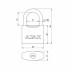 Замок Ajax (Аякс) навесной PD-0538L 3 key