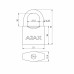 Замок Ajax (Аякс) навесной PD-0550 3 key