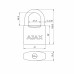 Замок Ajax (Аякс) навесной PD-0550L 3 key