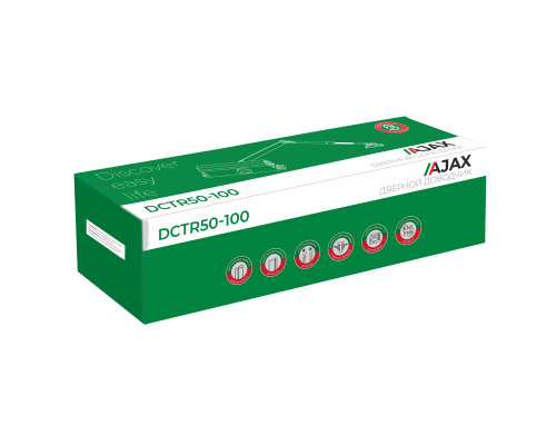 Доводчик Ajax (Аякс) дверной DCTR50-100 (TDR-100) 50-100кг BL черный