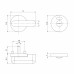 Ручка Ajax (Аякс) поворотная BK6.WC.CABIN PVC GREY серый