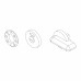 Ручка Ajax (Аякс) поворотная BK6.WC.CABIN PVC GREY серый