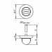 Ручка Ajax (Аякс) поворотная BKW8/75-0705 BL-24 черный