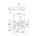 Шпингалет Ajax (Аякс) мебельный металлический SPD40х30 WH белый