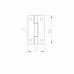Петля Ajax (Аякс) карточная универсальная LM/IN22x35x1U ZN цинк (2 шт)