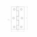 Петля Ajax (Аякс) карточная универсальная LM/IN40x75x1,2U YZN желтый цинк (2 шт)