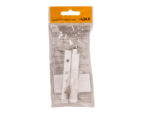 Толкатель Ajax (Аякс) мебельный пластиковый DMP-85/14P WH белый