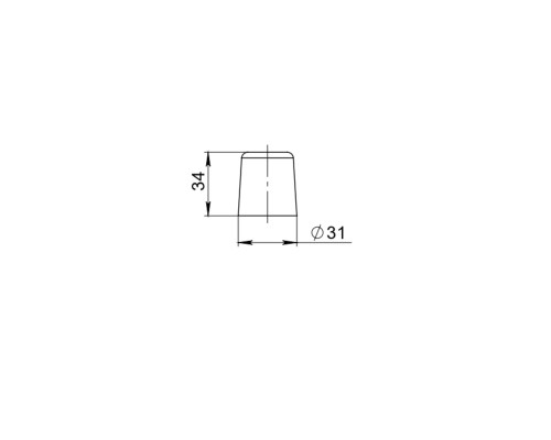 Упор Ajax (Аякс) дверной DSF-31/35 WH белый