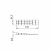 Клин монтажный Ajax (Аякс) с отломом LM/DSF-100 BR коричневый (2 шт)