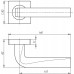 Ручка Armadillo (Армадилло) раздельная K.SQ52.KEA (KEA SQ001) SN-3 матовый никель