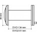 Глазок Armadillo (Армадилло) дверной противопожарный, оптика стекло DV-PRO 2/85-55/BR (DVG2) AB бронза