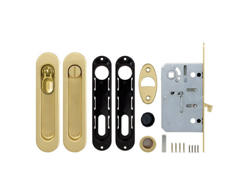 Набор Armadillo (Армадилло) для раздвижных дверей SH.LD152.KIT011-BK (SH011-BK) SG-1 матовое золото