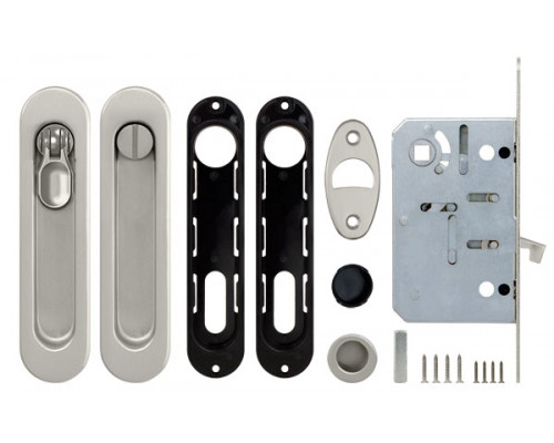 Набор Armadillo (Армадилло) для раздвижных дверей SH.LD152.KIT011-BK (SH011-BK) SN-3 матовый никель