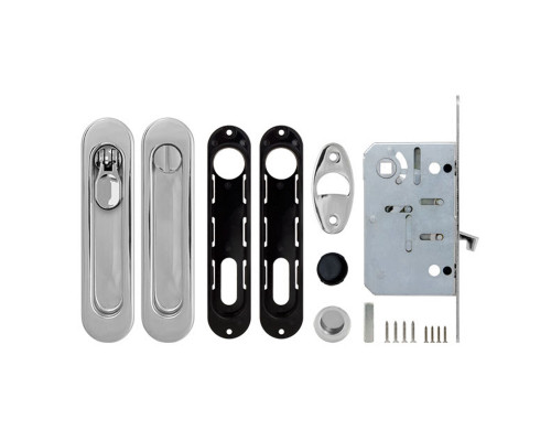 Набор Armadillo (Армадилло) для раздвижных дверей SH.LD152.KIT011-BK (SH011-BK) СP-8 хром