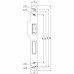 Корпус Armadillo (Армадилло) врезного замка c защёлкой METLH25-50 Box (LH 25-50) SN мат.никель
