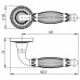 Ручка Armadillo (Армадилло) раздельная R.CL55.Bella (Bella CL2) GOLD-24 золото 24К