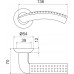 Ручка Armadillo (Армадилло) раздельная R.LD54.Libra26 (Libra LD26) SN/CP-3 матовый никель/хром TECH (кв. 8х140)