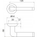 Ручка Armadillo (Армадилло) раздельная R.LD54.Stella (Stella LD28) SN/CP-3 матовый никель/хром TECH (кв. 8х140)