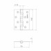 Петля Armadillo (Армадилло) универсальная IN4500UC-BL SN 102x76x3 INOX304 матовый никель БЛИСТЕР