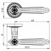 Ручка Armadillo (Армадилло) раздельная R.CL55.Matador (Matador CL4) SILVER-925 серебро 925