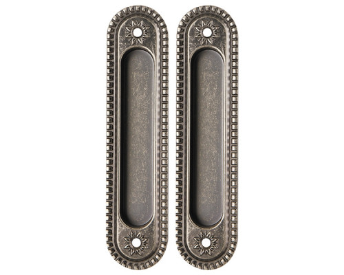 Ручка Armadillo (Армадилло) для раздвижных дверей SH.CL152.010 (SH010/CL) AS-9 античное серебро