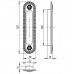 Ручка Armadillo (Армадилло) для раздвижных дверей SH.CL152.010 (SH010/CL) AS-9 античное серебро
