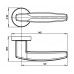 Ручка Armadillo (Армадилло) раздельная R.URB52.ARC (ARC URB2) CP/White-14 хром/белый
