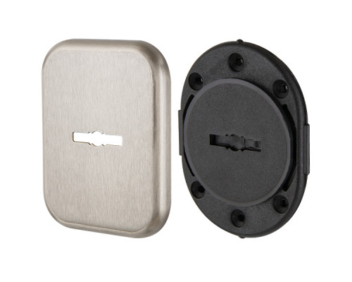 Декор. Armadillo (Армадилло) Квадратная накл. на сувальдный со шторкой PS-DEC SQ CT (ATC Protector 1) SN-3 Мат.никель